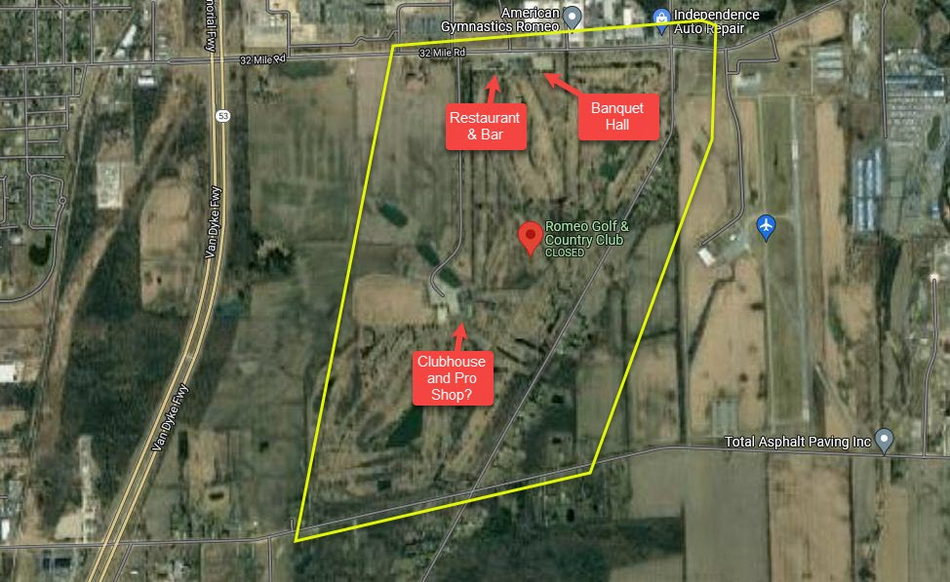 Romeo Golf & Country Club - Aerial Map (newer photo)